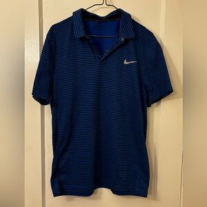 Nike Golf Blue and Black Polo Shirt